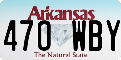AR license plate 470WBY