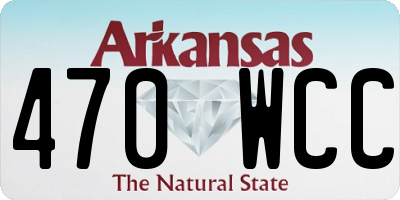 AR license plate 470WCC