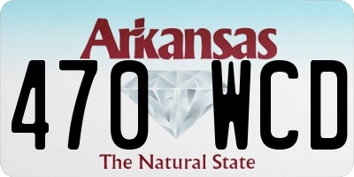 AR license plate 470WCD