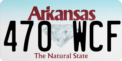 AR license plate 470WCF