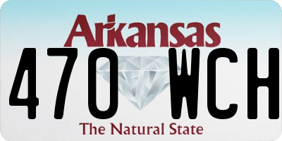 AR license plate 470WCH