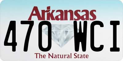 AR license plate 470WCI