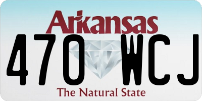 AR license plate 470WCJ