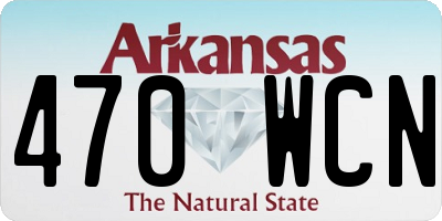 AR license plate 470WCN