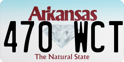 AR license plate 470WCT
