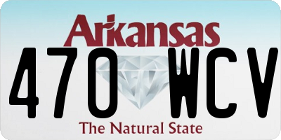 AR license plate 470WCV