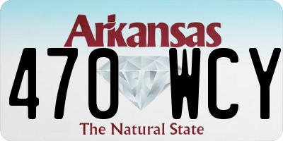 AR license plate 470WCY