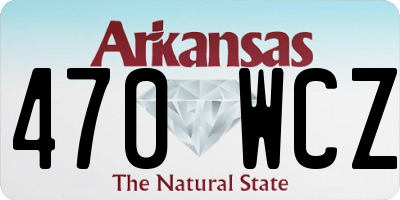 AR license plate 470WCZ
