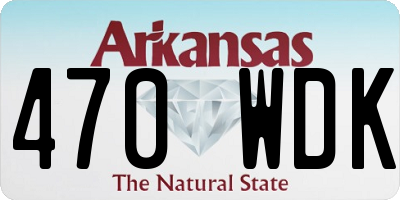 AR license plate 470WDK