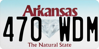 AR license plate 470WDM