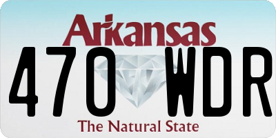 AR license plate 470WDR