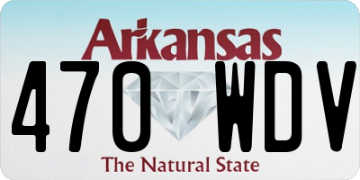 AR license plate 470WDV