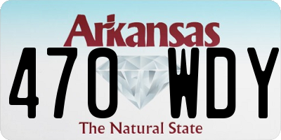 AR license plate 470WDY