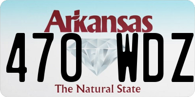 AR license plate 470WDZ