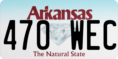 AR license plate 470WEC