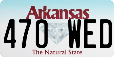 AR license plate 470WED