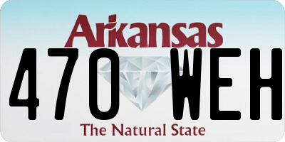 AR license plate 470WEH