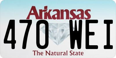 AR license plate 470WEI