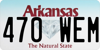 AR license plate 470WEM