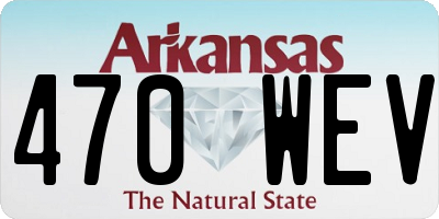 AR license plate 470WEV
