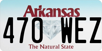 AR license plate 470WEZ