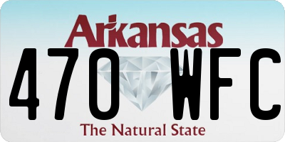 AR license plate 470WFC