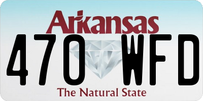 AR license plate 470WFD