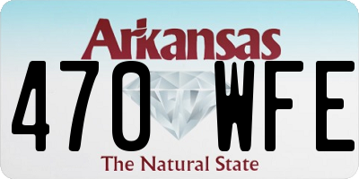 AR license plate 470WFE