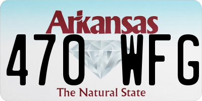 AR license plate 470WFG