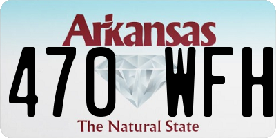 AR license plate 470WFH