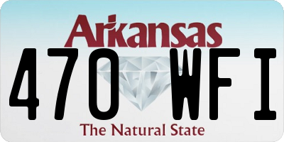 AR license plate 470WFI