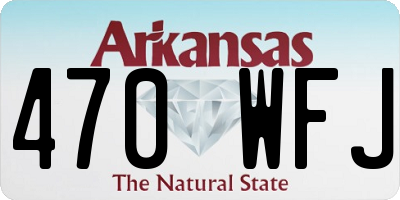 AR license plate 470WFJ