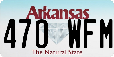 AR license plate 470WFM