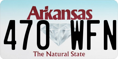 AR license plate 470WFN