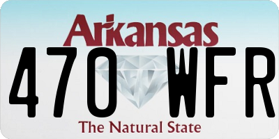 AR license plate 470WFR