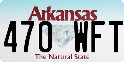 AR license plate 470WFT