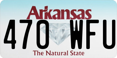 AR license plate 470WFU