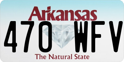 AR license plate 470WFV