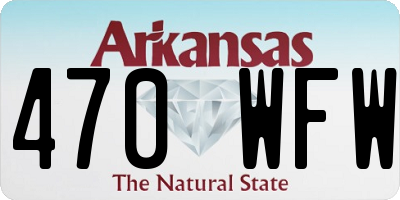 AR license plate 470WFW