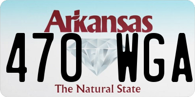 AR license plate 470WGA