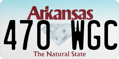 AR license plate 470WGC