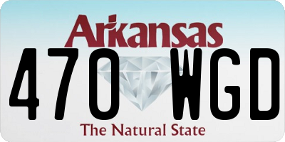 AR license plate 470WGD
