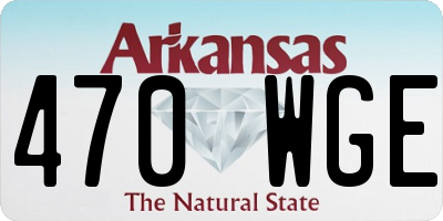 AR license plate 470WGE