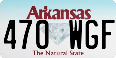 AR license plate 470WGF