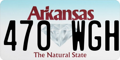 AR license plate 470WGH