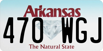 AR license plate 470WGJ