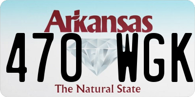 AR license plate 470WGK