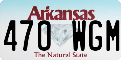 AR license plate 470WGM