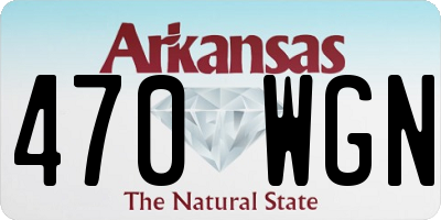 AR license plate 470WGN