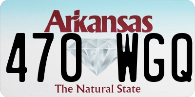 AR license plate 470WGQ